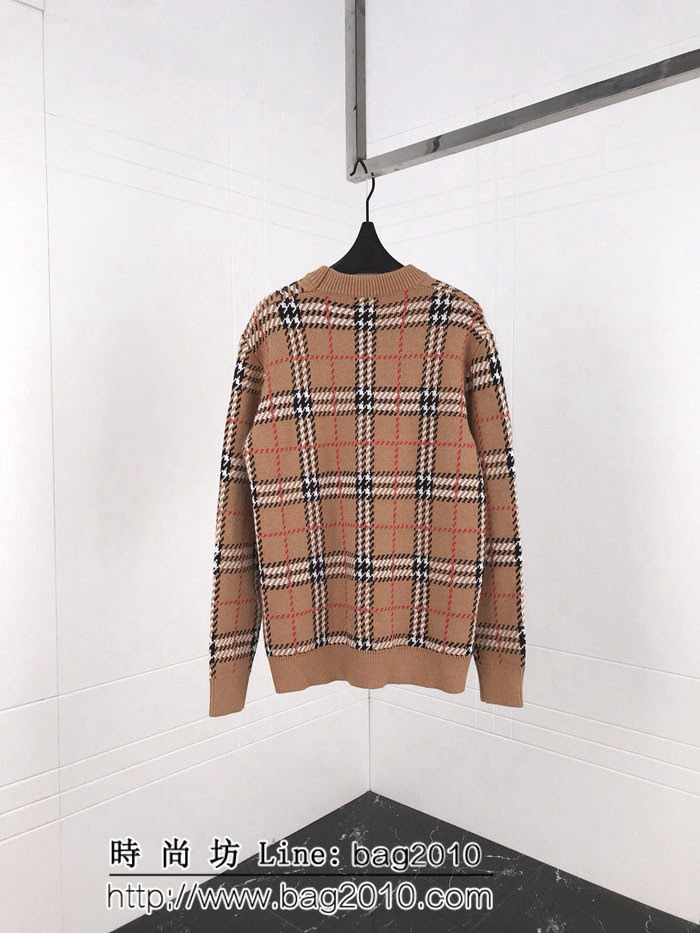 BURBERRY巴寶莉 18ss秋冬新款針織毛衣 延誤經典格紋系列 官網同步發售 男女同款 ydi2637